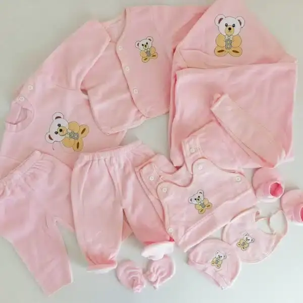 8 Piece Baby Fleece Receiving Set